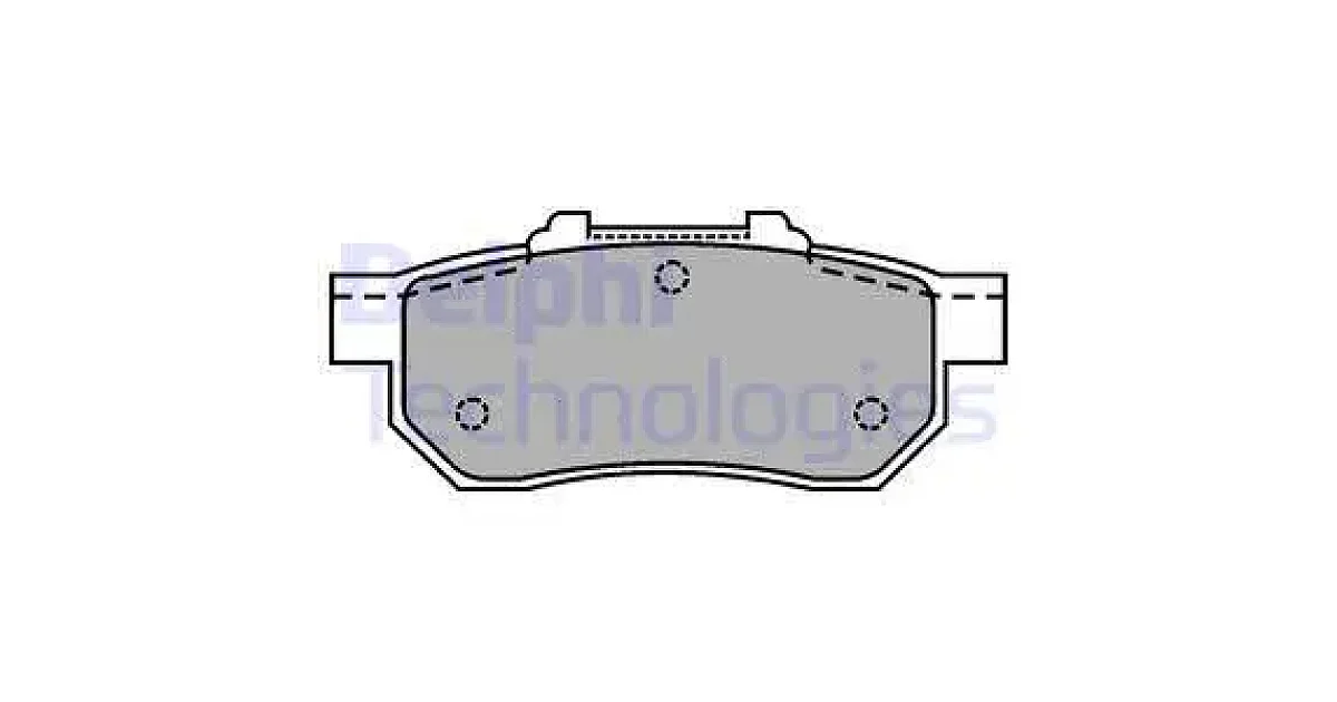 DELPHI LP1456, Комплект тормозных колодок, дисковый тормоз