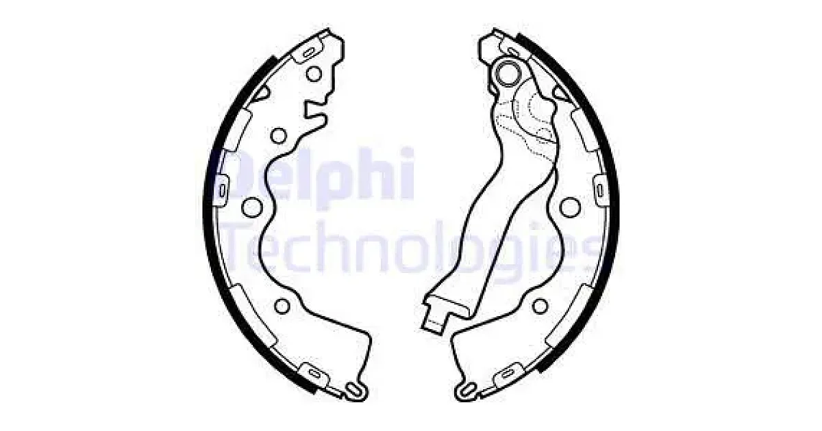 DELPHI LS2110, Комплект тормозных колодок
