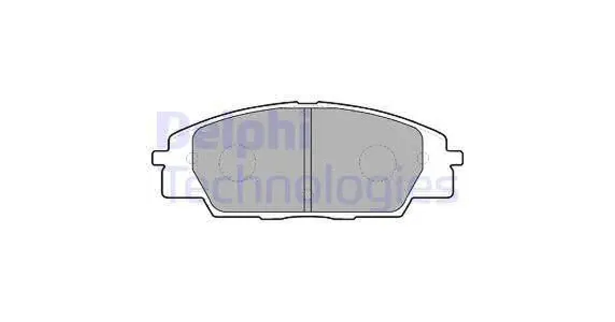 DELPHI LP1559, Комплект тормозных колодок, дисковый тормоз