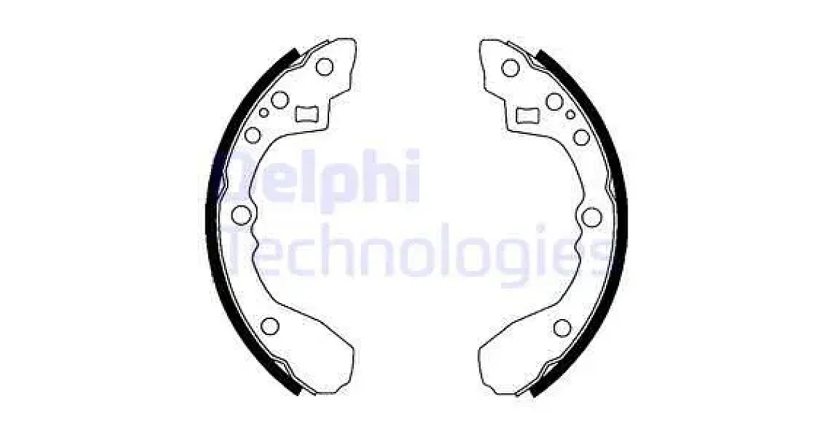 DELPHI LS1824, Комплект тормозных колодок