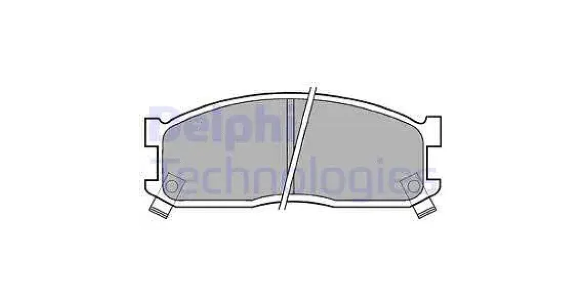 DELPHI LP530, Комплект тормозных колодок, дисковый тормоз