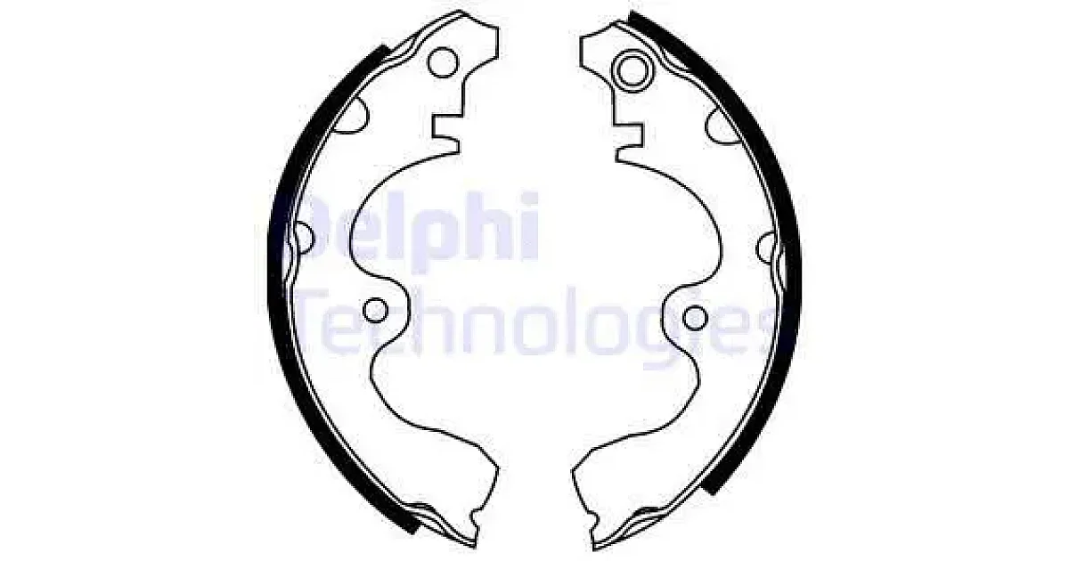 DELPHI LS1638, Комплект тормозных колодок