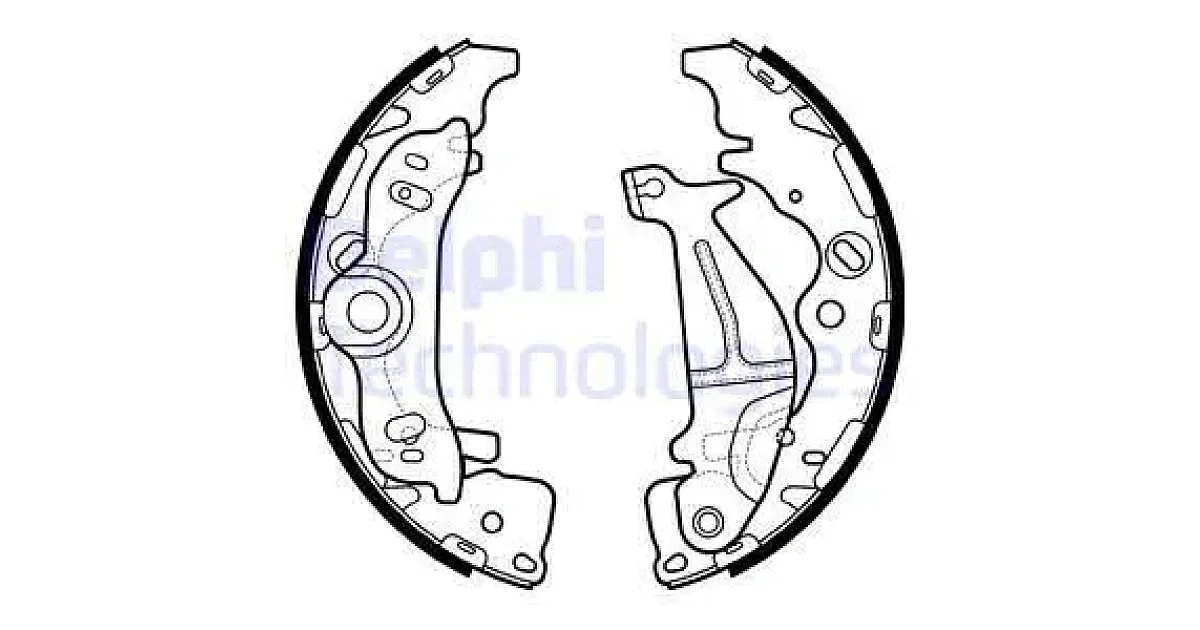 DELPHI LS2138, Комплект тормозных колодок