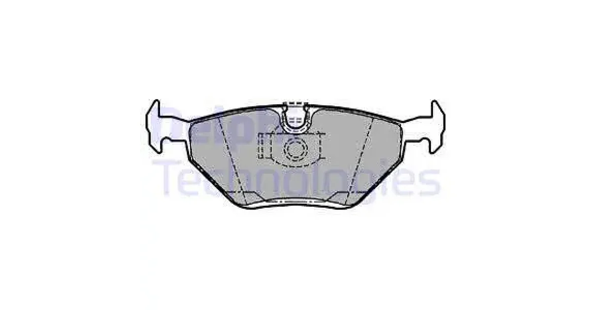DELPHI LP1107, Комплект тормозных колодок, дисковый тормоз