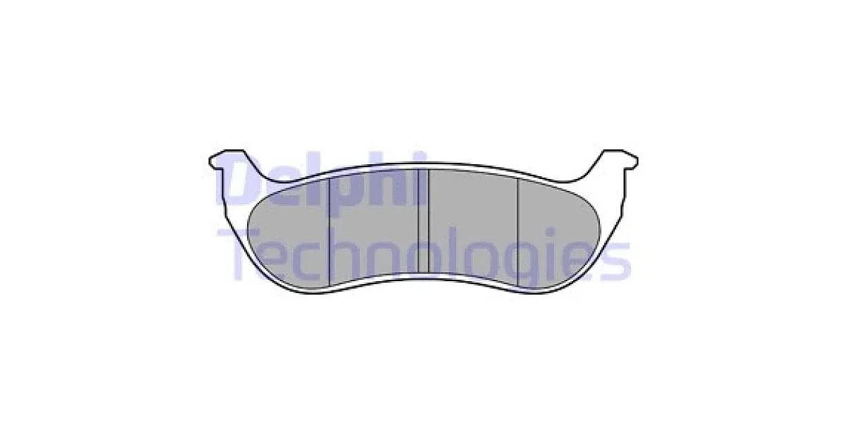 DELPHI LP3556, Комплект тормозных колодок, дисковый тормоз