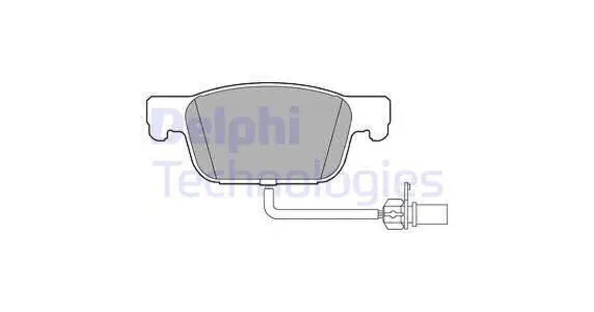 DELPHI LP3219, Комплект тормозных колодок, дисковый тормоз