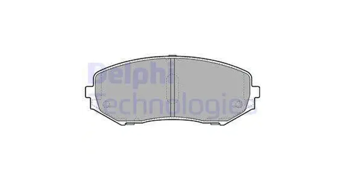 DELPHI LP2001, Комплект тормозных колодок, дисковый тормоз