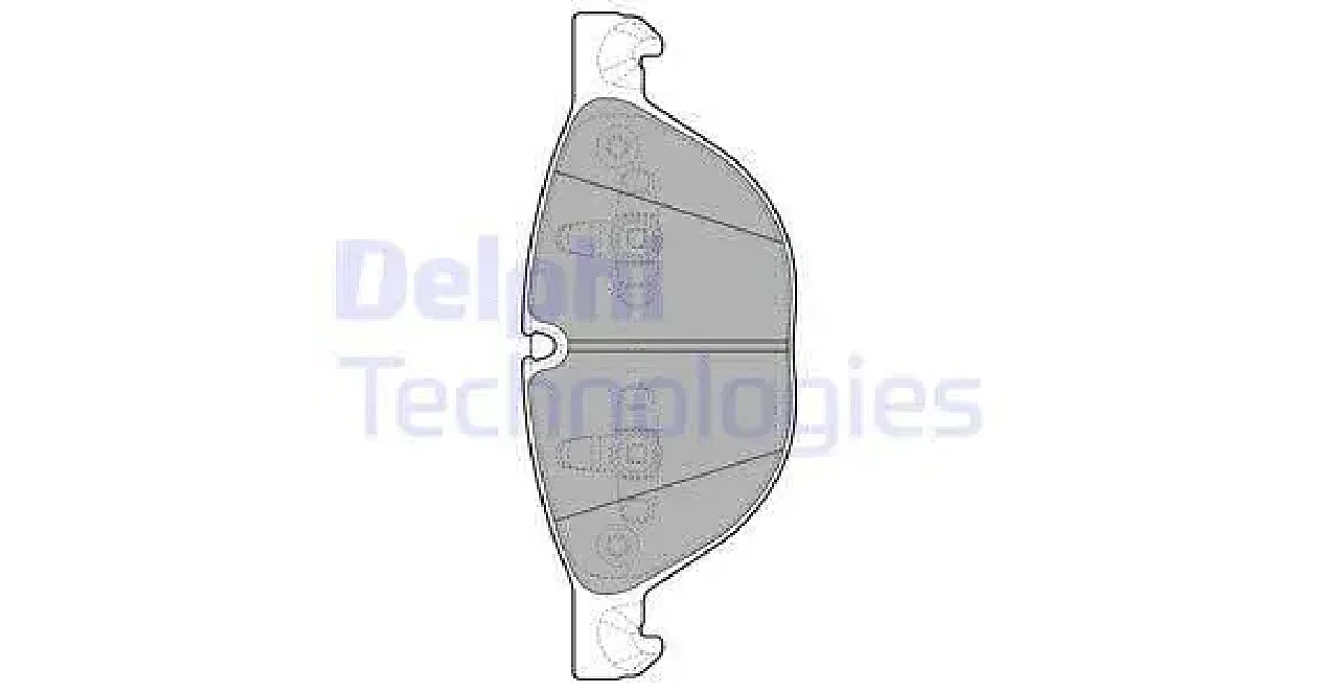 DELPHI LP2091, Комплект тормозных колодок, дисковый тормоз