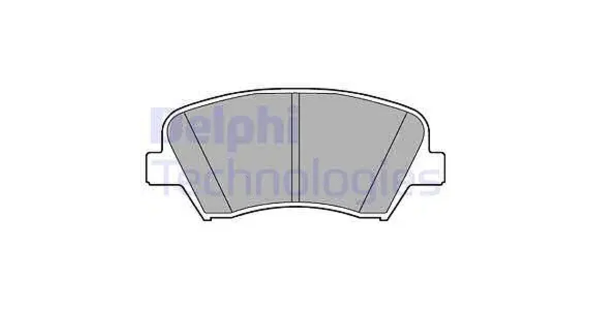 DELPHI LP2293, Комплект тормозных колодок, дисковый тормоз