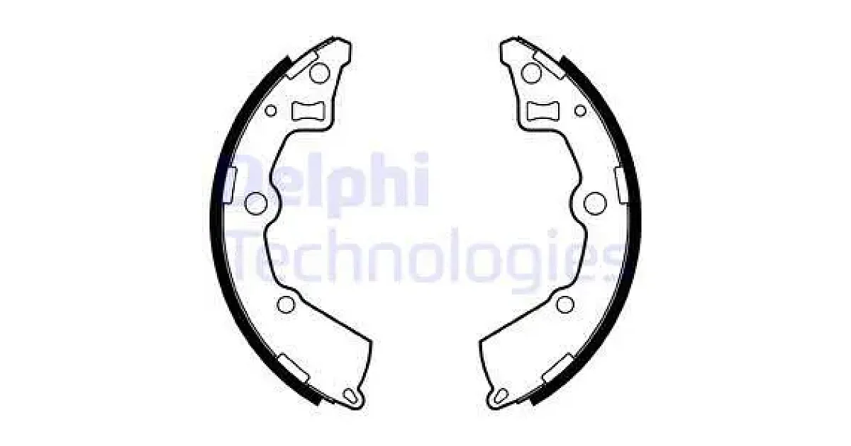 DELPHI LS2005, Комплект тормозных колодок