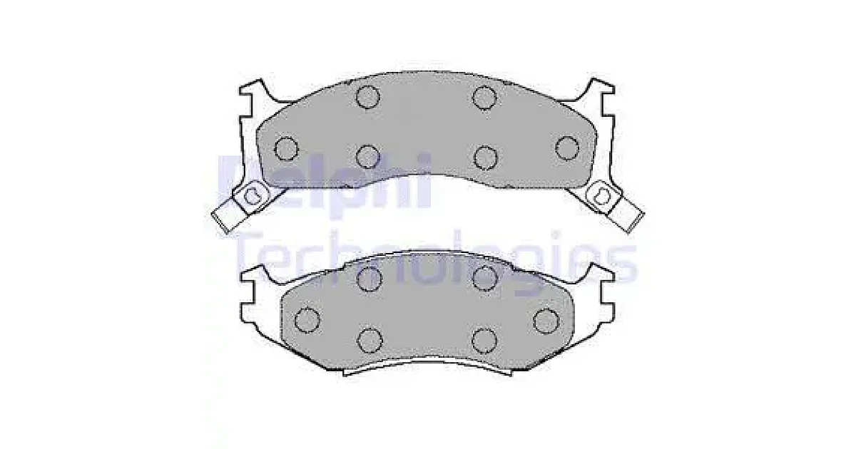 DELPHI LP892, Комплект тормозных колодок, дисковый тормоз