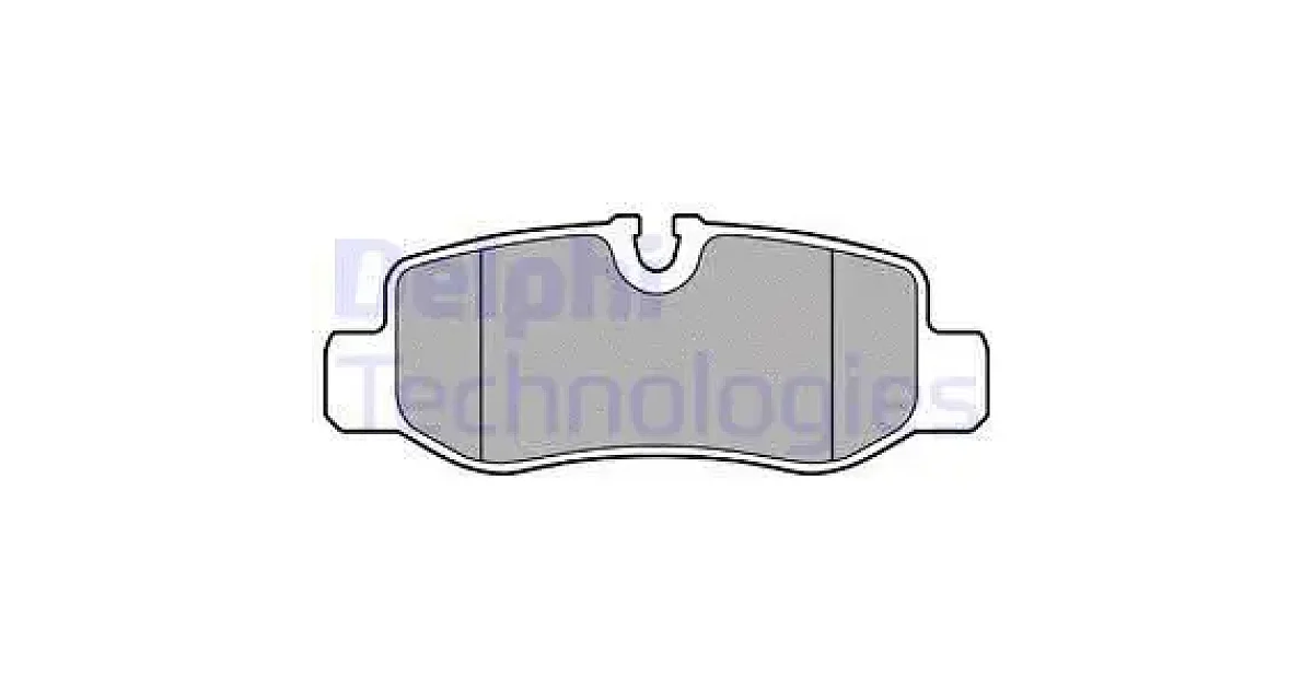 DELPHI LP3139, Комплект тормозных колодок, дисковый тормоз