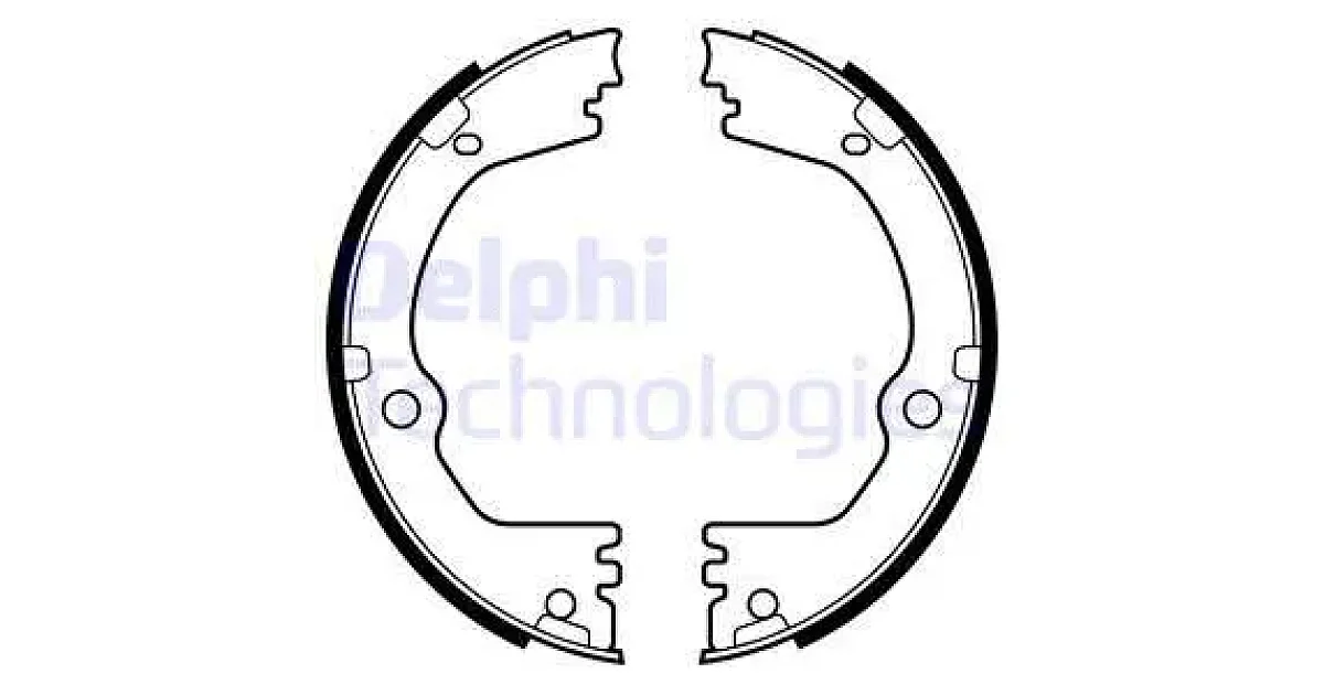 DELPHI LS2090, Комплект тормозных колодок, стояночная тормозная система
