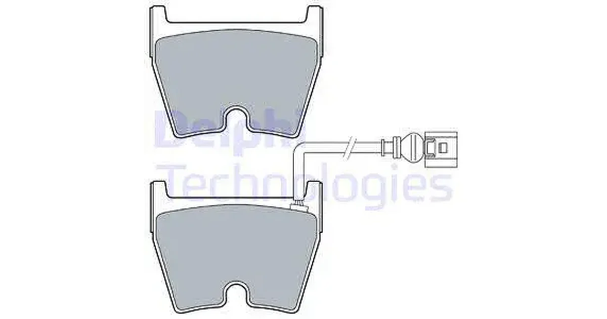 DELPHI LP3266, Комплект тормозных колодок, дисковый тормоз