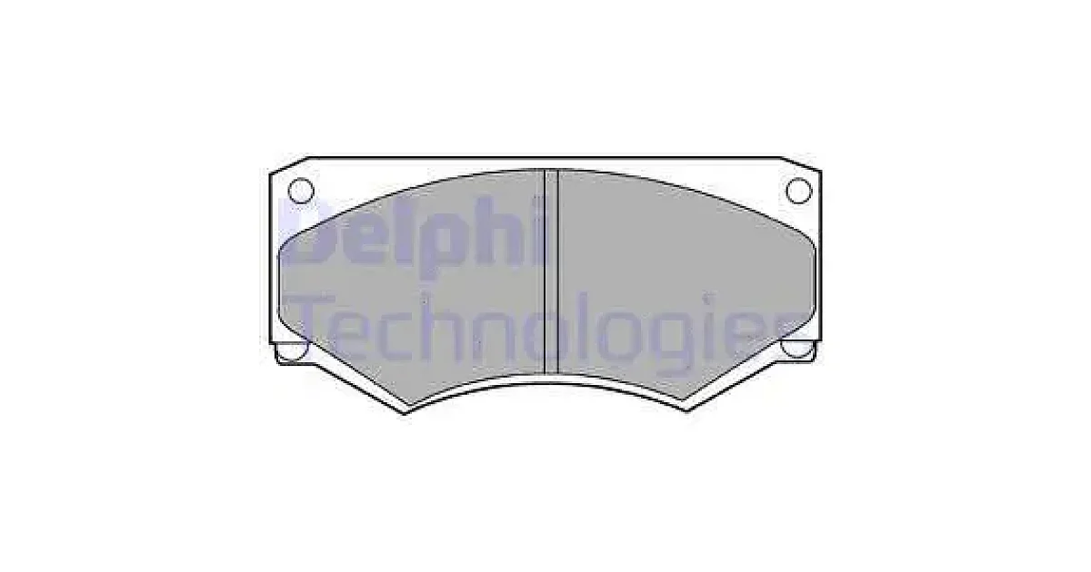 DELPHI LP180, Комплект тормозных колодок, дисковый тормоз