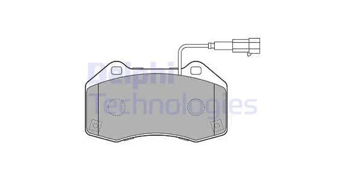 DELPHI LP2280, Комплект тормозных колодок, дисковый тормоз