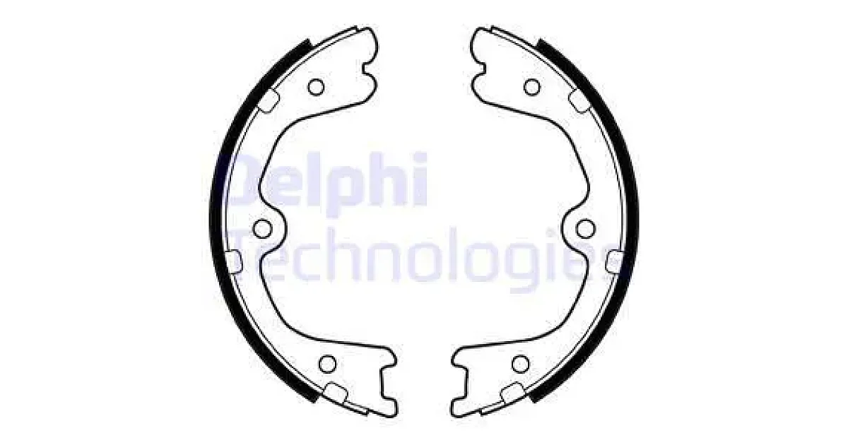 DELPHI LS2032, Комплект тормозных колодок, стояночная тормозная система