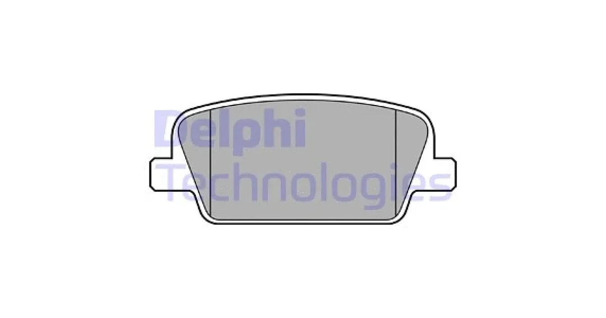 DELPHI LP3554, Комплект тормозных колодок, дисковый тормоз
