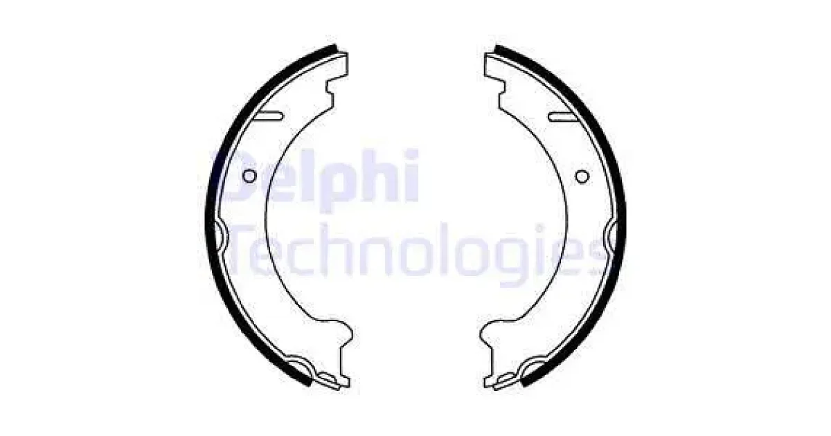 DELPHI LS1781, Комплект тормозных колодок, стояночная тормозная система