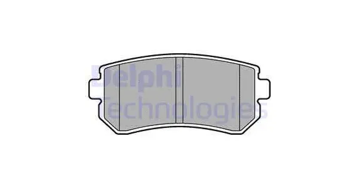 DELPHI LP2303, Комплект тормозных колодок, дисковый тормоз
