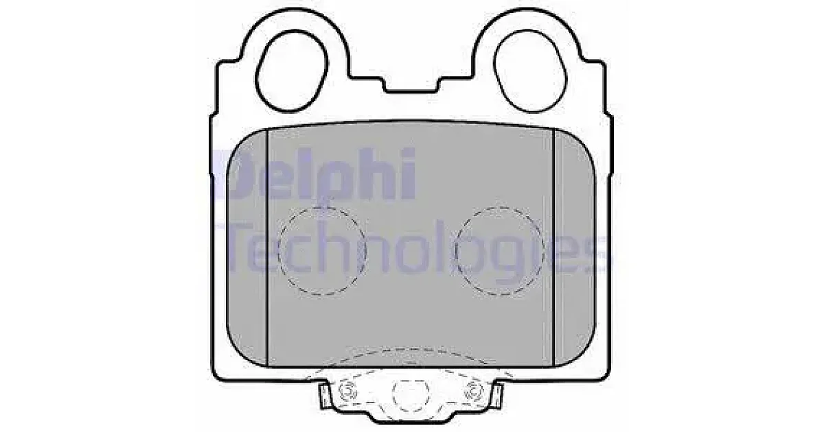 DELPHI LP1510, Комплект тормозных колодок, дисковый тормоз