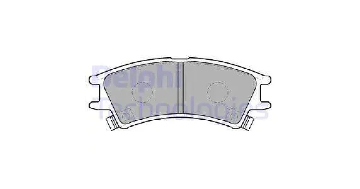 DELPHI LP1502, Комплект тормозных колодок, дисковый тормоз