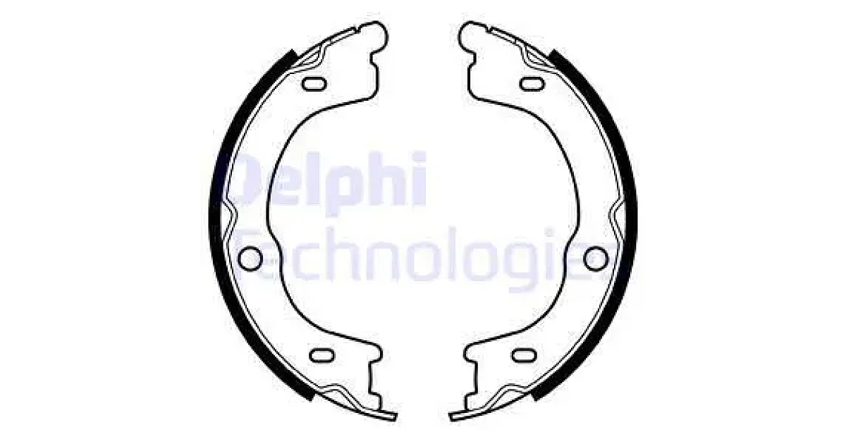 DELPHI LS2048, Комплект тормозных колодок, стояночная тормозная система