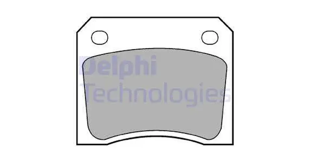 DELPHI LP133, Комплект тормозных колодок, дисковый тормоз