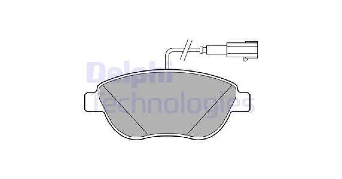 DELPHI LP2240, Комплект тормозных колодок, дисковый тормоз