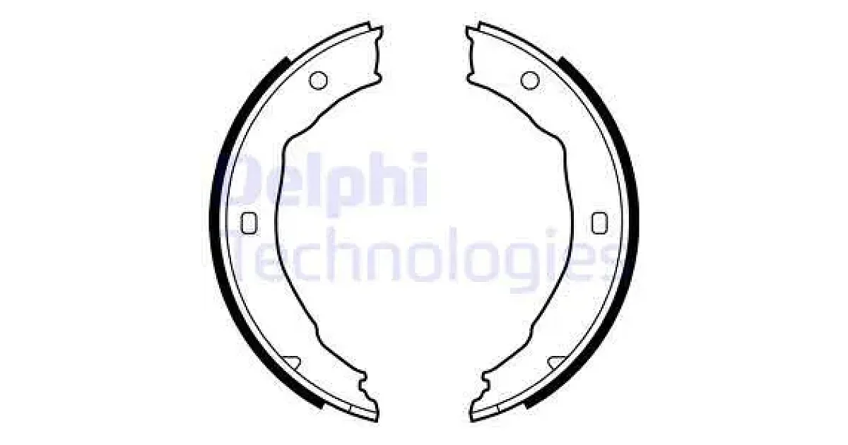 DELPHI LS1881, Комплект тормозных колодок, стояночная тормозная система
