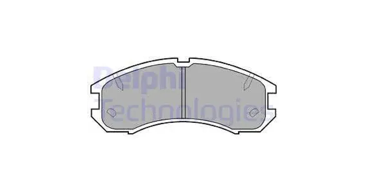 DELPHI LP595, Комплект тормозных колодок, дисковый тормоз