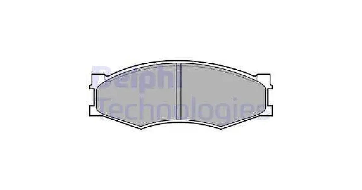 DELPHI LP358, Комплект тормозных колодок, дисковый тормоз