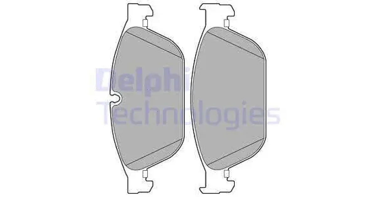 DELPHI LP2292, Комплект тормозных колодок, дисковый тормоз