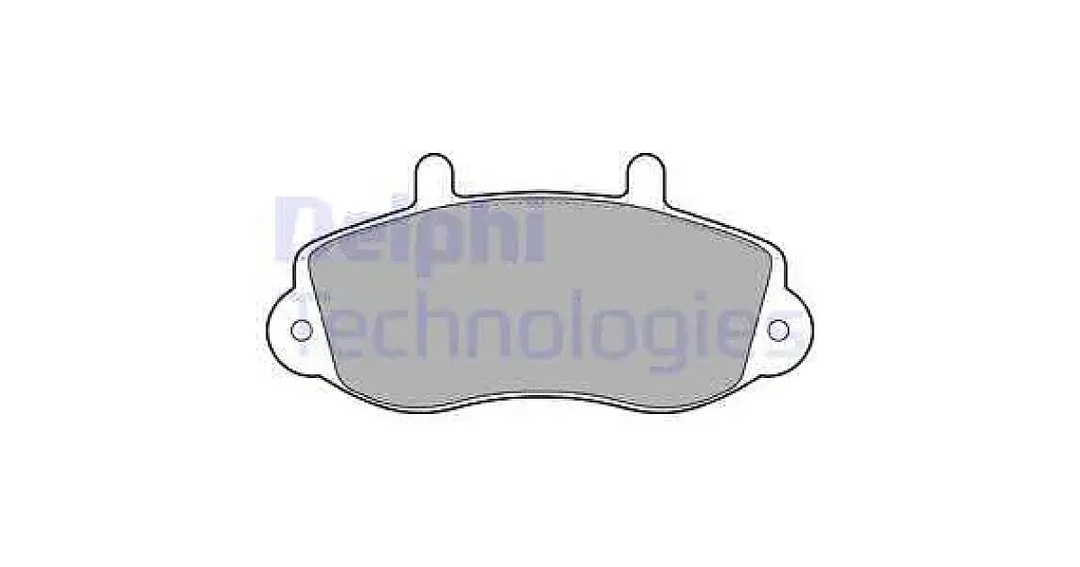DELPHI LP1406, Комплект тормозных колодок, дисковый тормоз