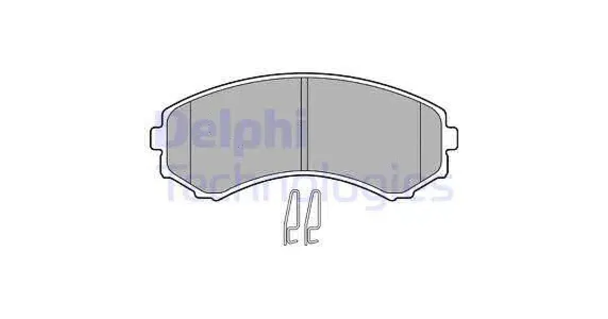 DELPHI LP1462, Комплект тормозных колодок, дисковый тормоз