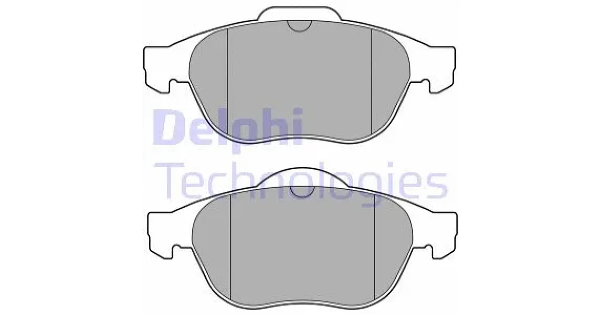 DELPHI LP3691, Комплект тормозных колодок, дисковый тормоз