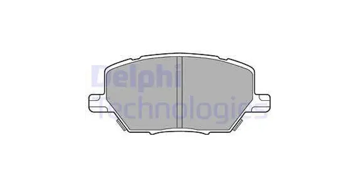 DELPHI LP3184, Комплект тормозных колодок, дисковый тормоз