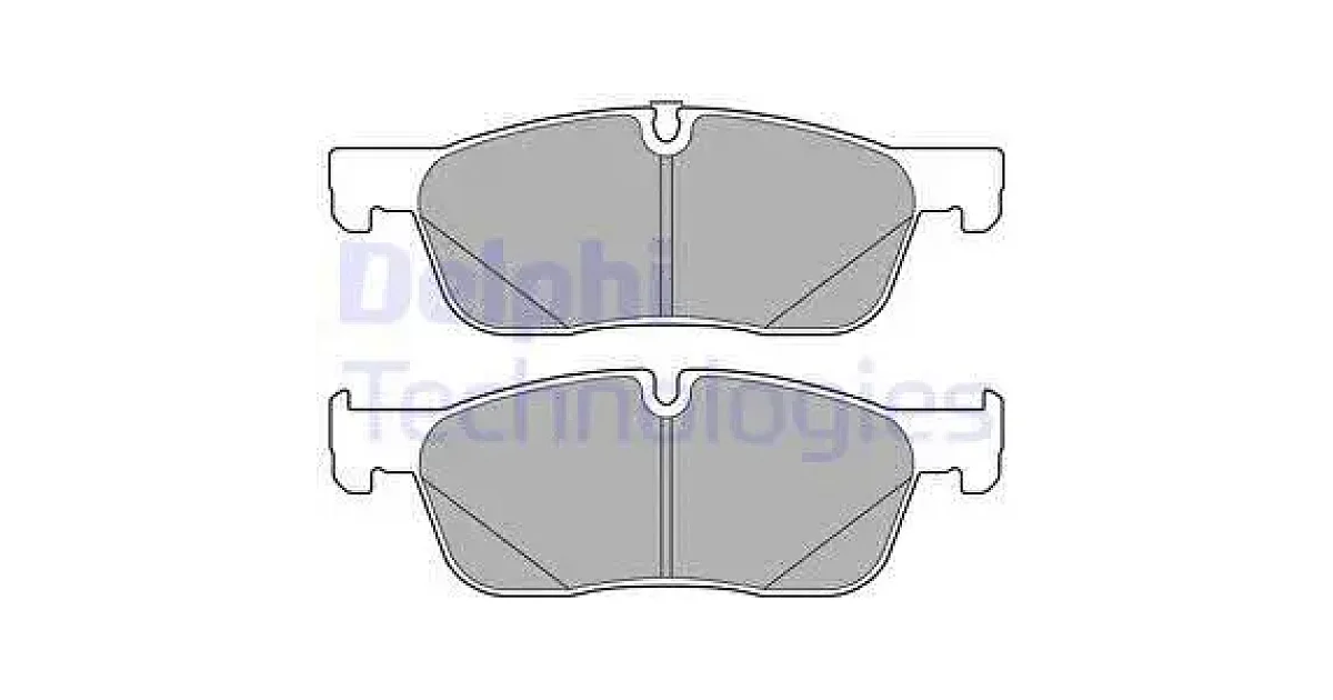 DELPHI LP3166, Комплект тормозных колодок, дисковый тормоз
