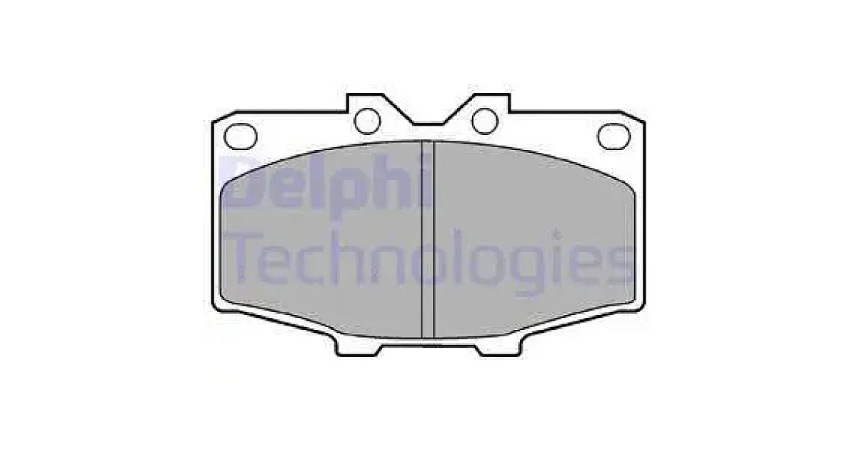 DELPHI LP448, Комплект тормозных колодок, дисковый тормоз