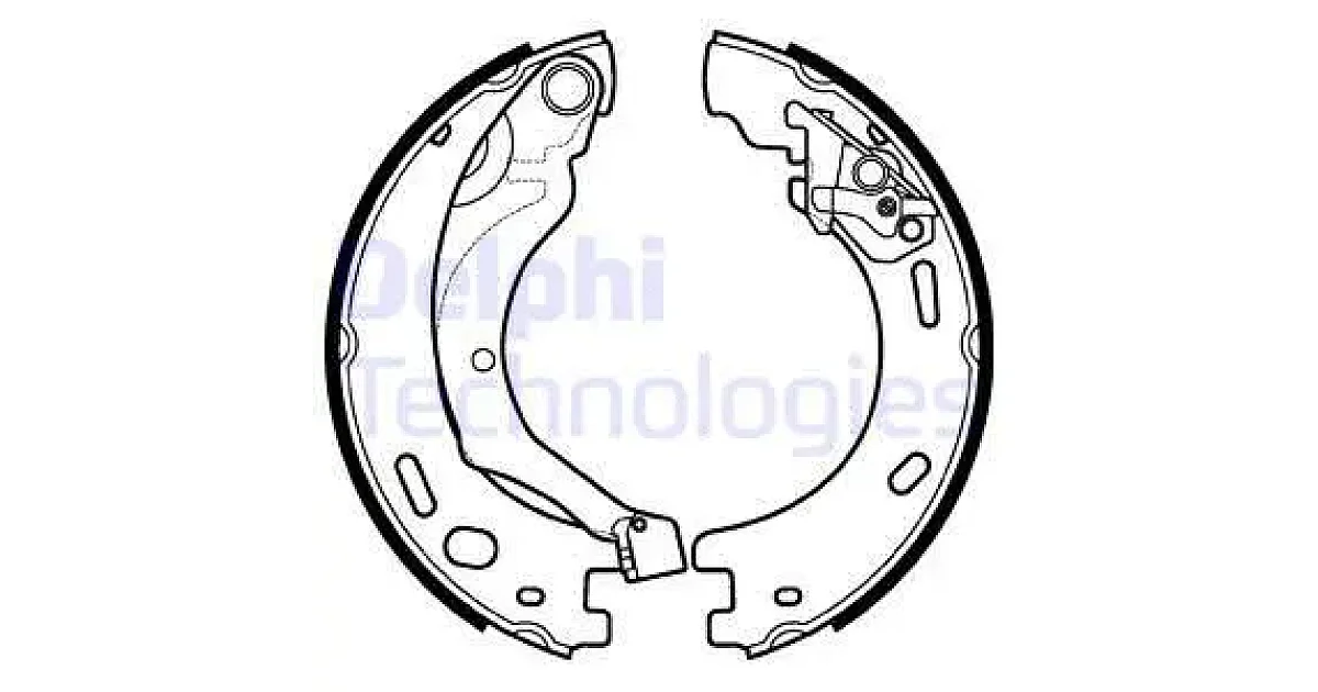DELPHI LS1997, Комплект тормозных колодок, стояночная тормозная система