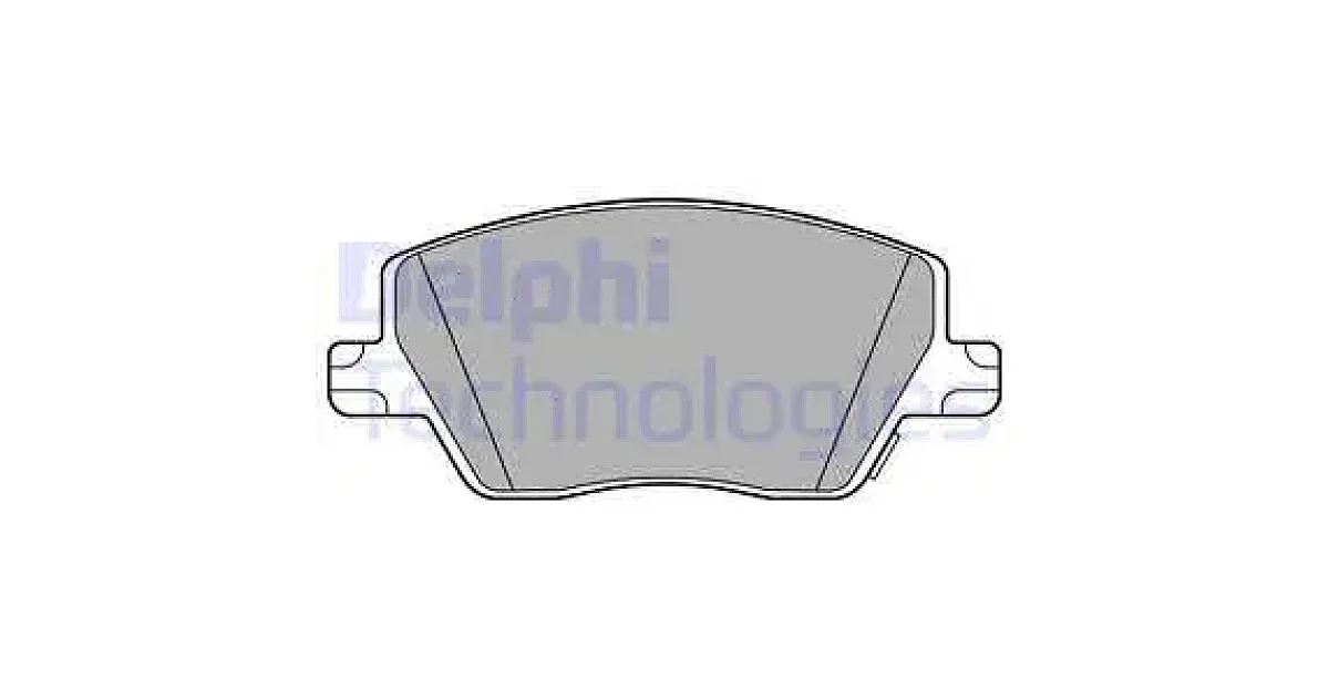 DELPHI LP3289, Комплект тормозных колодок, дисковый тормоз