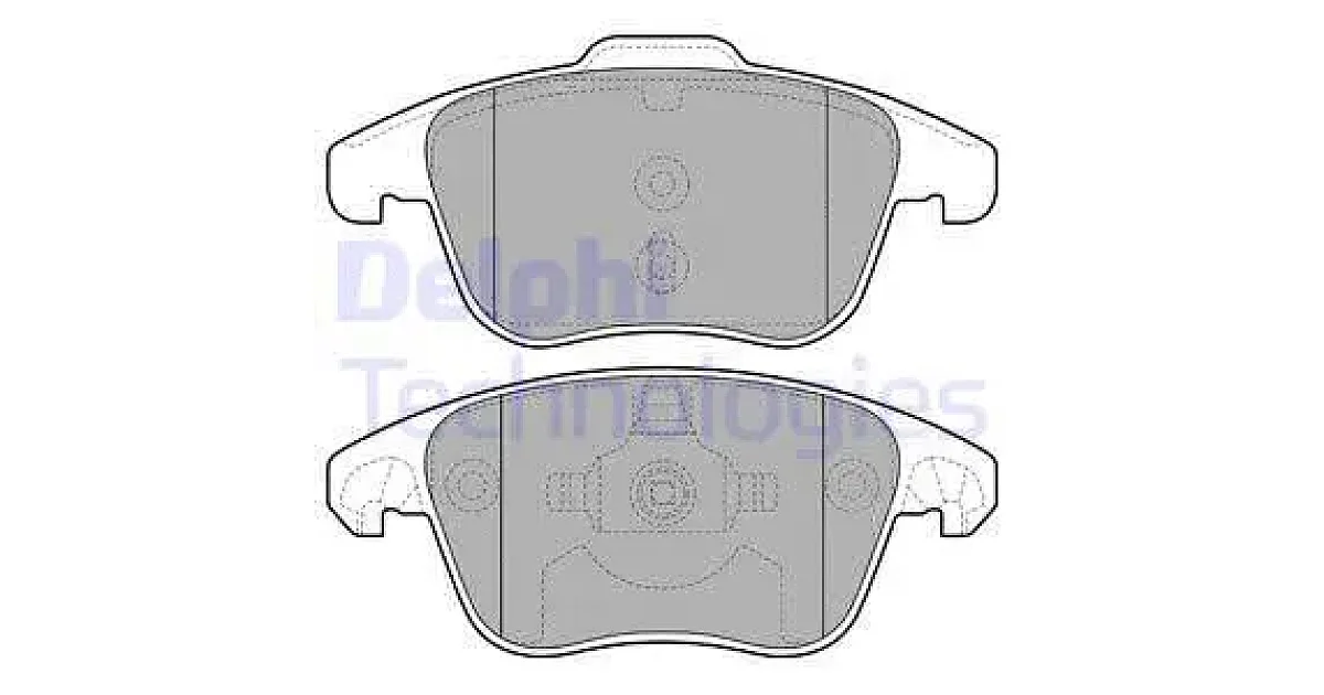 DELPHI LP2100, Комплект тормозных колодок, дисковый тормоз