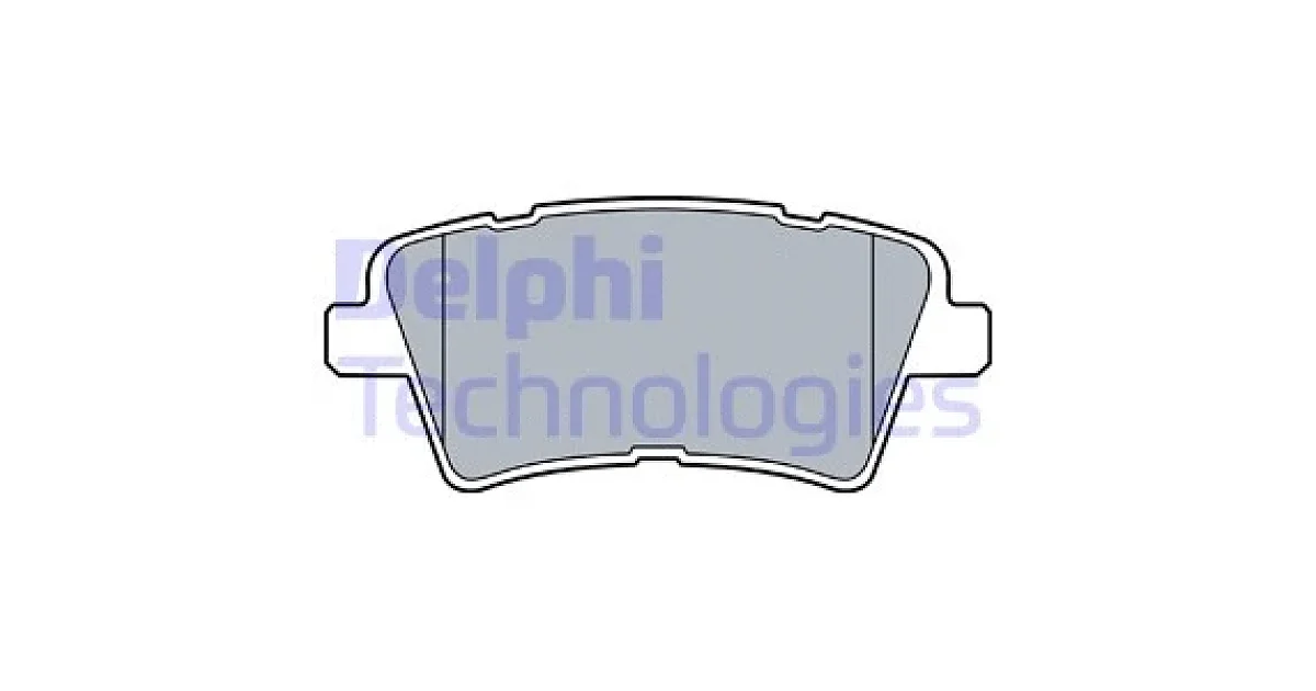 DELPHI LP3537, Комплект тормозных колодок, дисковый тормоз