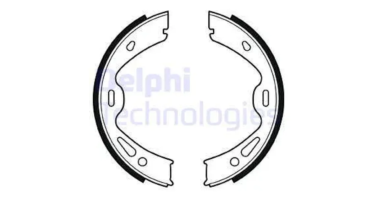 DELPHI LS2091, Комплект тормозных колодок, стояночная тормозная система