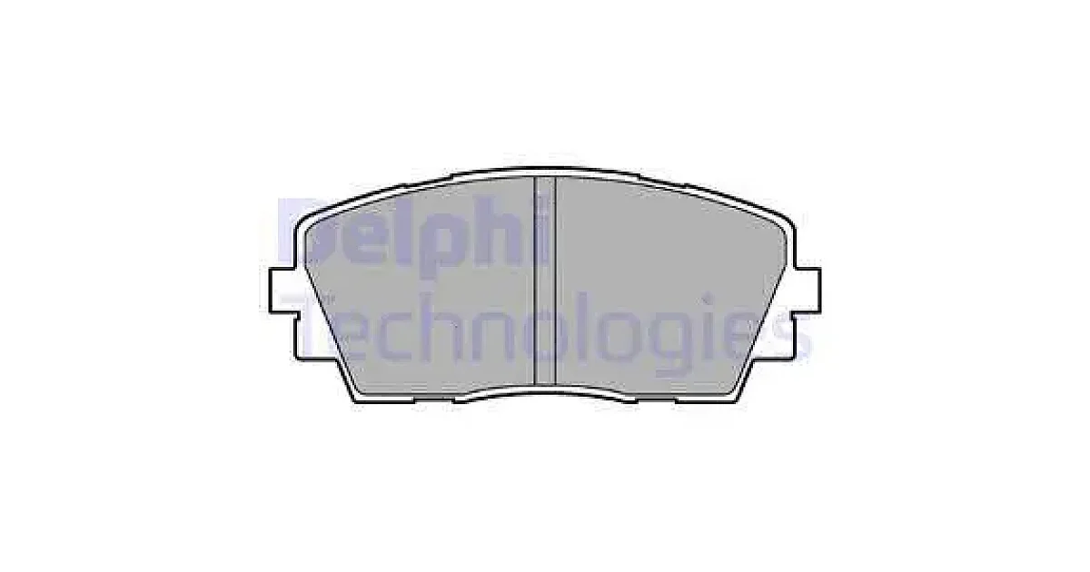 DELPHI LP2296, Комплект тормозных колодок, дисковый тормоз
