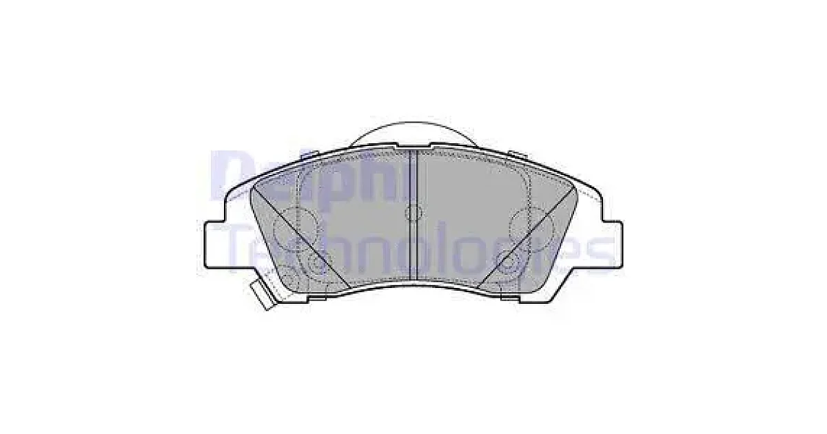 DELPHI LP3265, Комплект тормозных колодок, дисковый тормоз