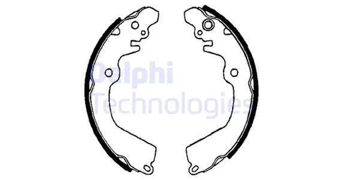 DELPHI LS1643, Комплект тормозных колодок