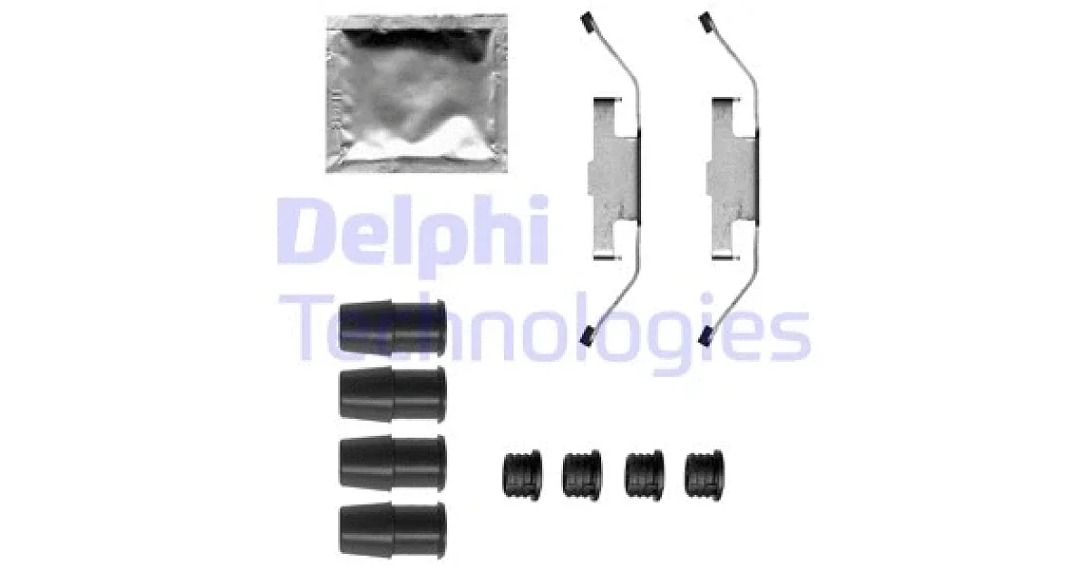 LX0683 - DELPHI - Комплектующие, колодки дискового тормоза