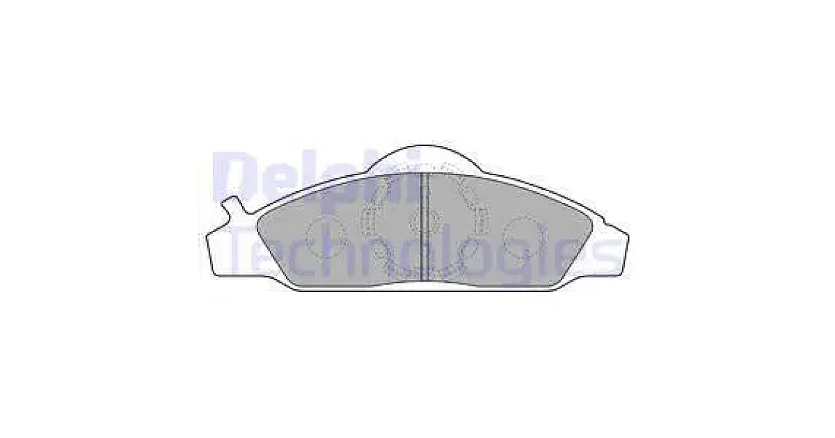 DELPHI LP1145, Комплект тормозных колодок, дисковый тормоз