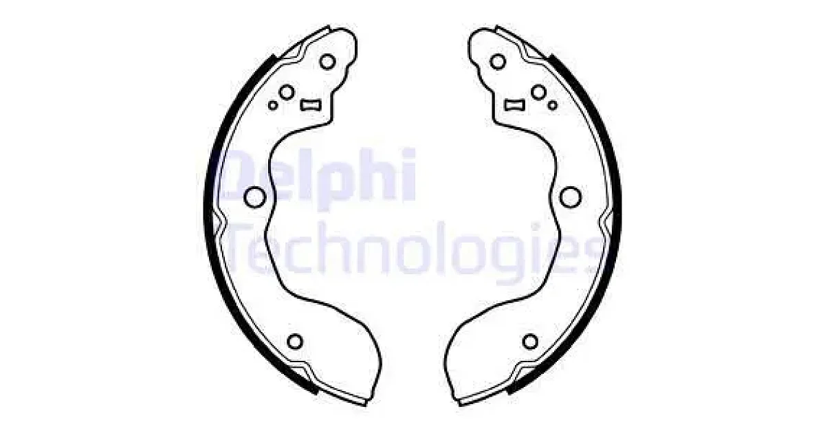 DELPHI LS2071, Комплект тормозных колодок